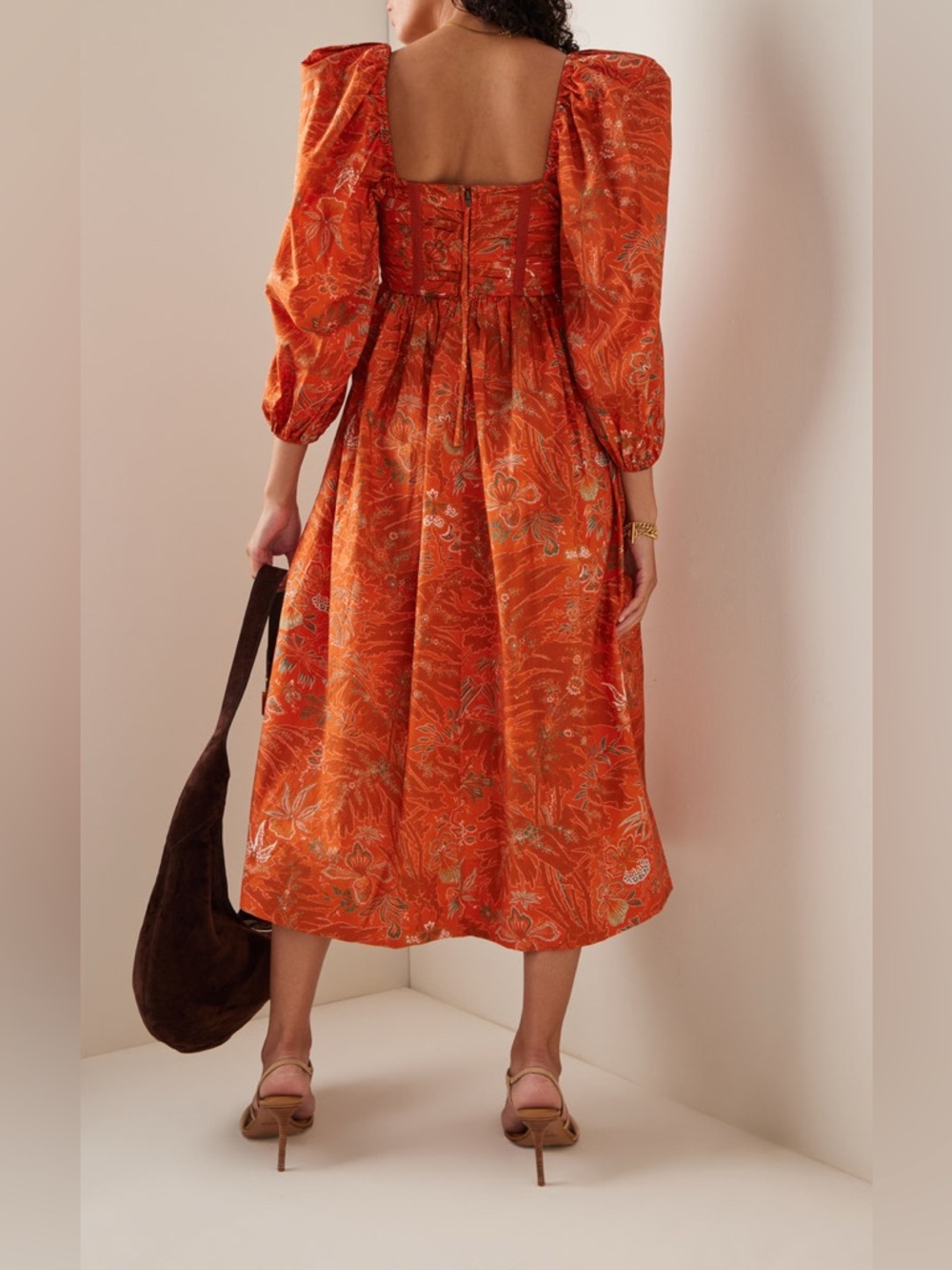 Ulla Johnson Leilani Cotton Maxi Dress In Red Orchid Size 6 - Picture 3 of 16